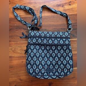 Vera Bradley Triple Zip Hipster Crossbody Bag in a Marrakech pattern